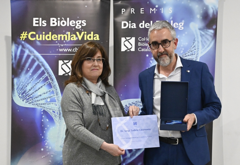 Sergi Tudela Casanovas premi d'honor Dia del Biòleg 2024