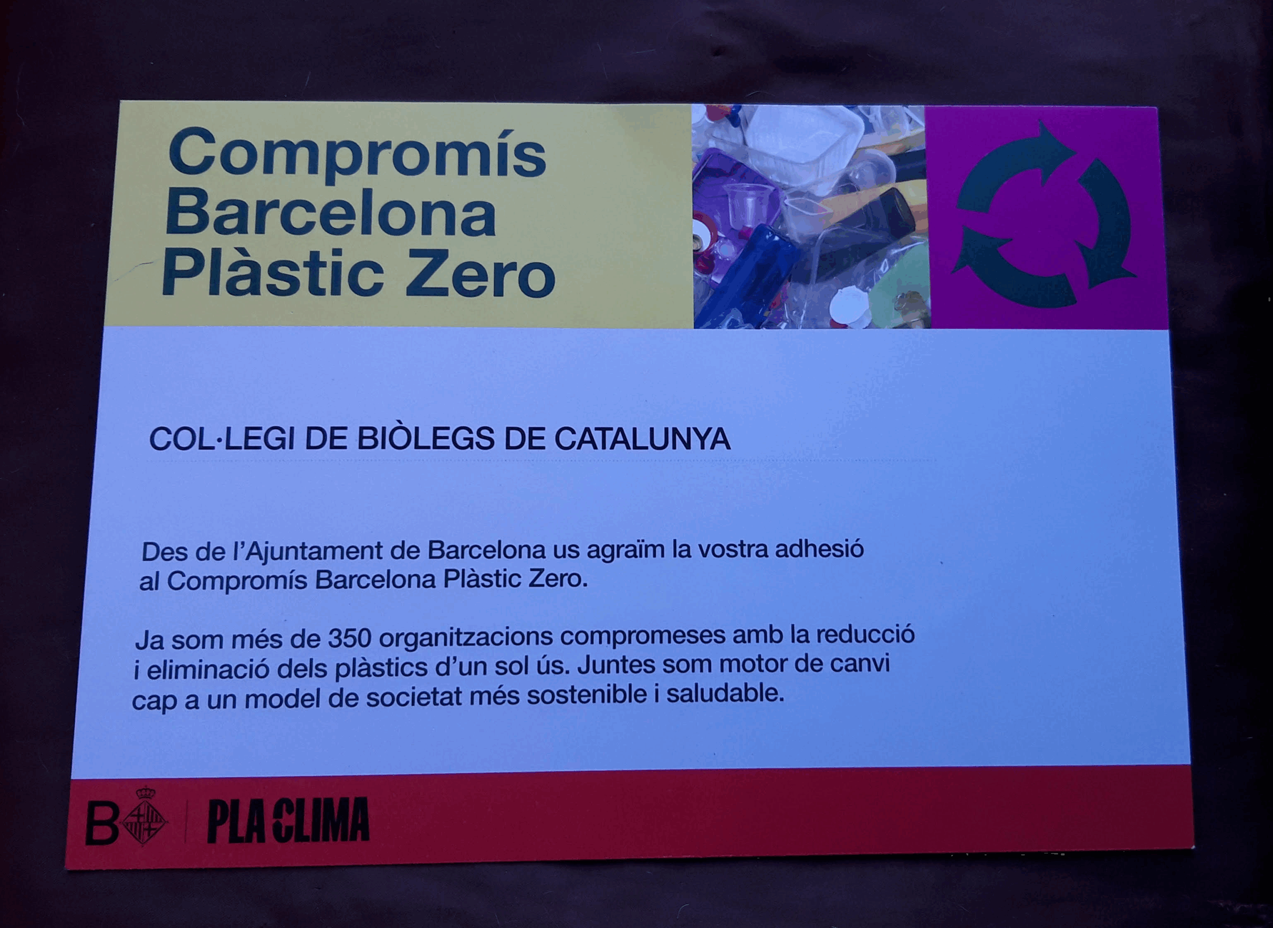 compromís Barcelona Plàstic Zero